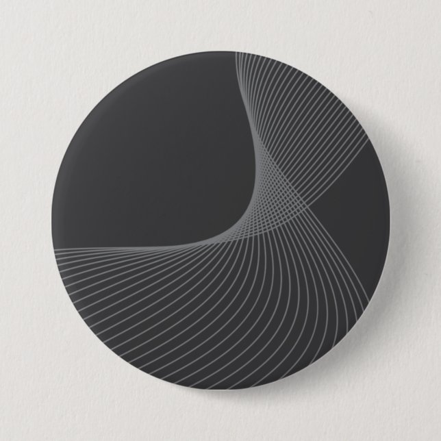 Elegant, chic, simple, modern graphic pattern art button (Front)