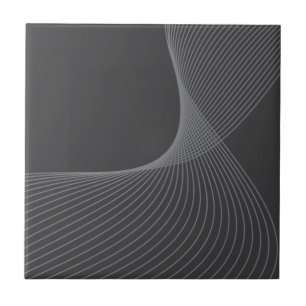 Elegant, chic, simple, modern graphic pattern art ceramic tile