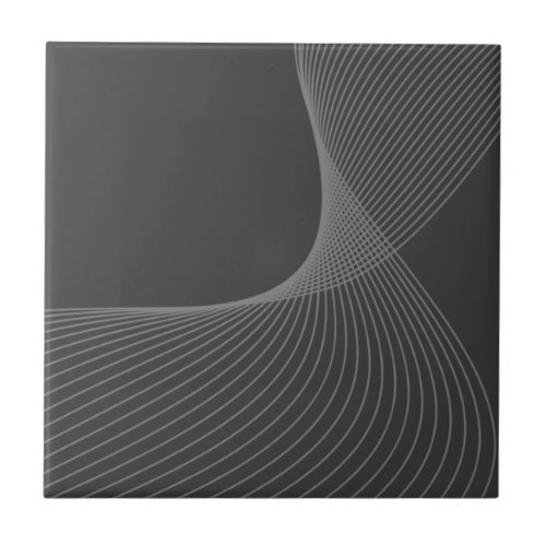Elegant chic simple modern graphic pattern art ceramic tile