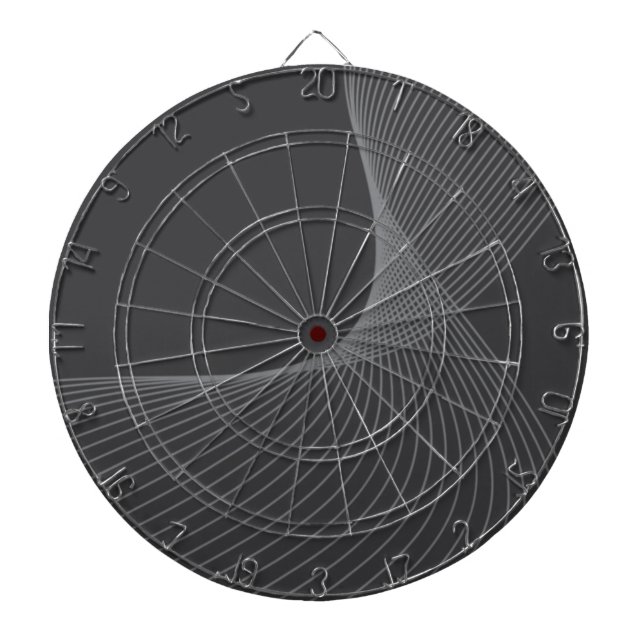 Elegant, chic, simple, modern graphic pattern art dart board (Front)