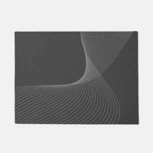 Elegant, chic, simple, modern graphic pattern art doormat