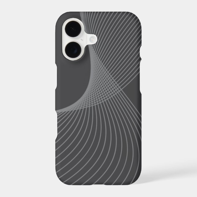 Elegant, chic, simple, modern graphic pattern art iphone case (Back)