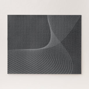 Elegant, chic, simple, modern graphic pattern art jigsaw puzzle