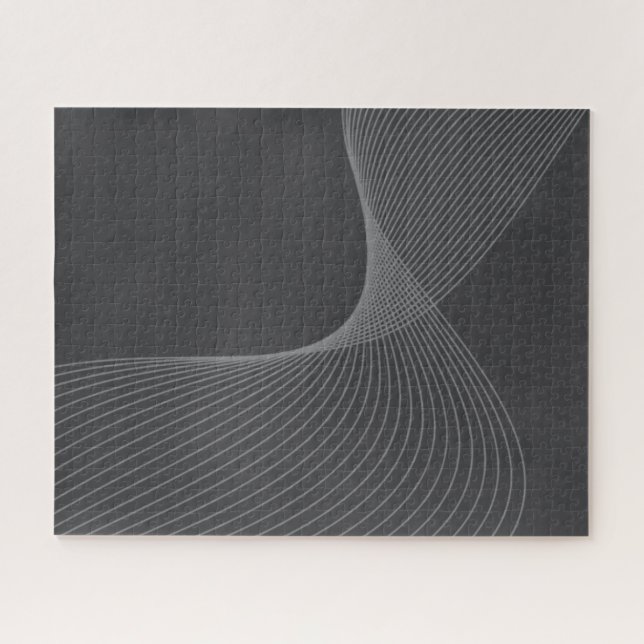 Elegant, chic, simple, modern graphic pattern art jigsaw puzzle (Horizontal)