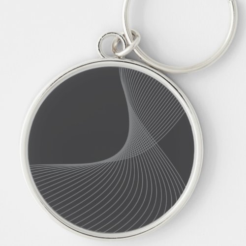 Elegant chic simple modern graphic pattern art keychain