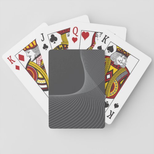 Elegant chic simple modern graphic pattern art poker cards