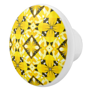 Elegant Chic Simple Stylish Yellow Ceramic Knob