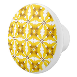 Elegant Chic Simple Stylish Yellow Ceramic Knob