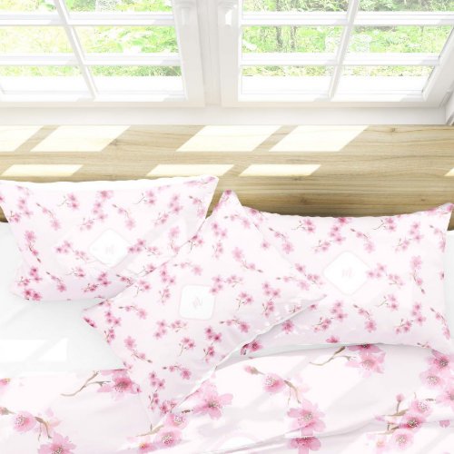 Elegant Chic Spring Cherry Blossom Floral Pattern Pillow Case