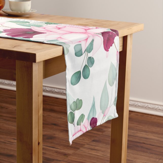 Elegant chic spring Floral Long Table Runner (In Situ)