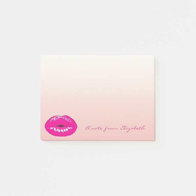 Elegant Chic  Stylish Girly , Lips Post-it Notes (Front)