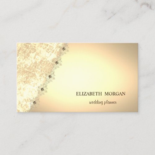 Elegant Chic Stylish Gold Business Card