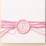 Elegant Chic Type Letter Monogram Initial Wedding Wax Seal Sticker<br><div class="desc">This elegant and classic wedding wax seal features a single letter monogram in a bold font with a circular accent. It's a very special way to dress up envelopes,  wedding favors,  menu cards,  etc. So many possibilities - be creative!</div>