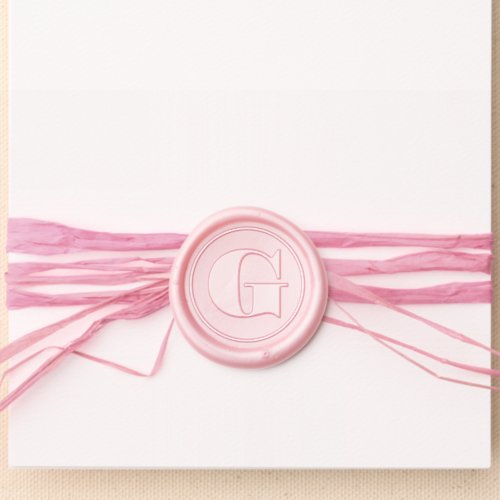 Elegant Chic Type Letter Monogram Initial Wedding Wax Seal Sticker