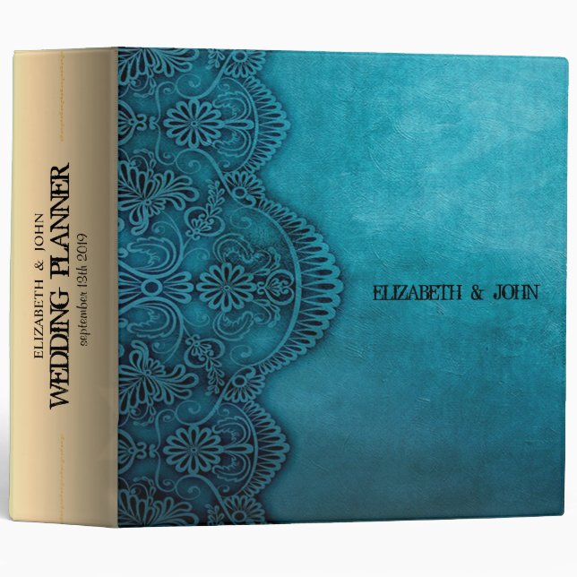 Elegant Chic Vintage , Ornament 3 Ring Binder (Front/Spine)