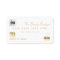 Elegant Chic White Gold Luxury Credit Card Logo