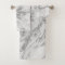 Elegant chic white gray silver marble