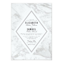White Grey Marble Elegant Wedding Collection