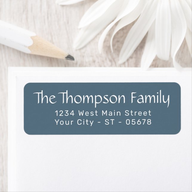 Elegant Chic White Simple Styled Typography Script Label (Insitu)