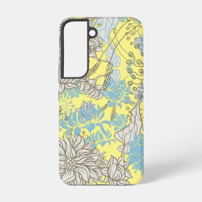 Elegant Chic Wildflower Yellow  Samsung Galaxy Case (Back)