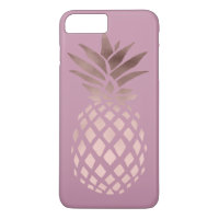 elegant chick clear rose gold tropical pineapple