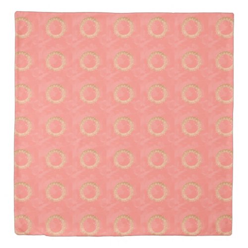 elegant chick faux gold wreath pink brushstrokes