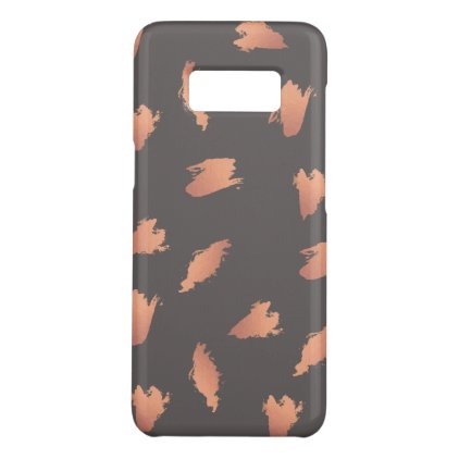 Elegant chick rose gold abstract brush pattern Case-Mate samsung galaxy s8 case