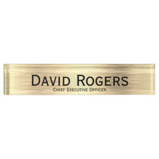 Elegant Chief Executive Officer Desk Name Plate