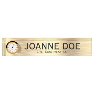 Elegant Chief Executive Officer Desk Name Plate