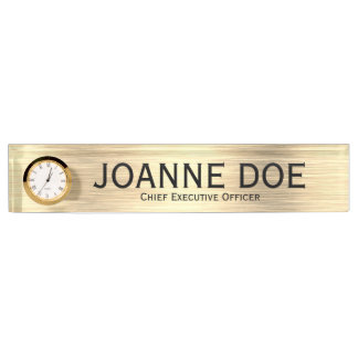 Elegant Chief Executive Officer Desk Name Plate
