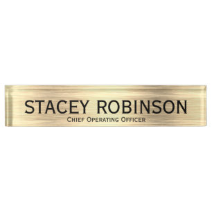 Elegant Chief Operating Officer Desk Name Plate