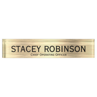 Elegant Chief Operating Officer Desk Name Plate