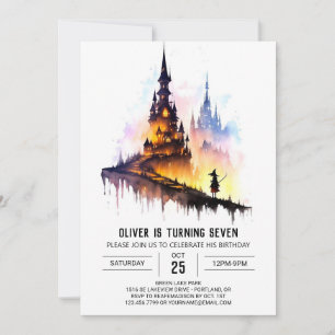 Elegant Children Wizard Birthday Invitation