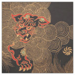 Elegant Chinese Dragon Print Fabric