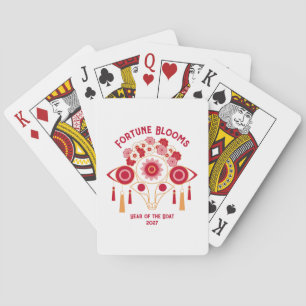 Elegant Chinese New Year 2027 Poker Cards