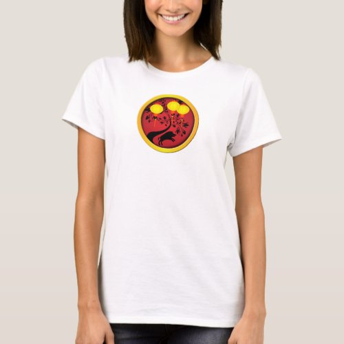 Elegant Chinese New Year Pig Gold Lanterns T_Shirt