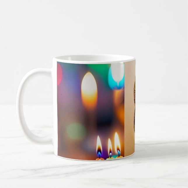 Elegant Chinese Vase on a Glass Cup (Left)