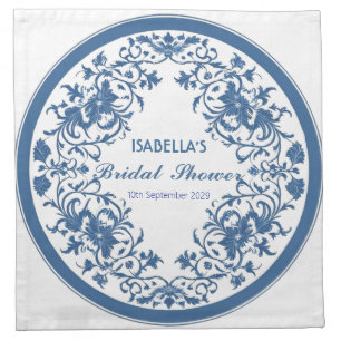 Elegant Chinoiserie antique Pattern bridal shower Cloth Napkin
