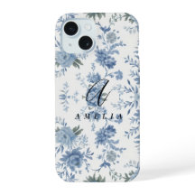 Elegant Chinoiserie Blue Toile