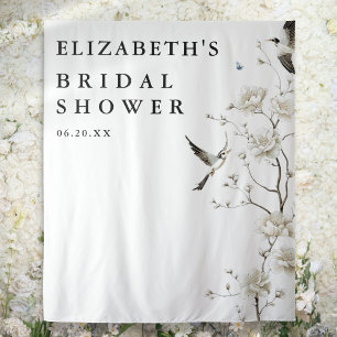 Elegant Chinoiserie Bridal Shower Photo Backdrop