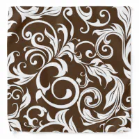 Chocolate color seamless floral pattern with flowers abstract fractal  illustration background. 3d modern interior design wall art decor  generative ai 27421489 Stock Photo at Vecteezy