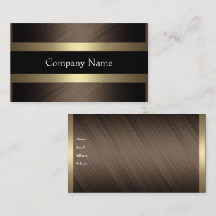 Elegant Chocolate with Black Coffee Business Card