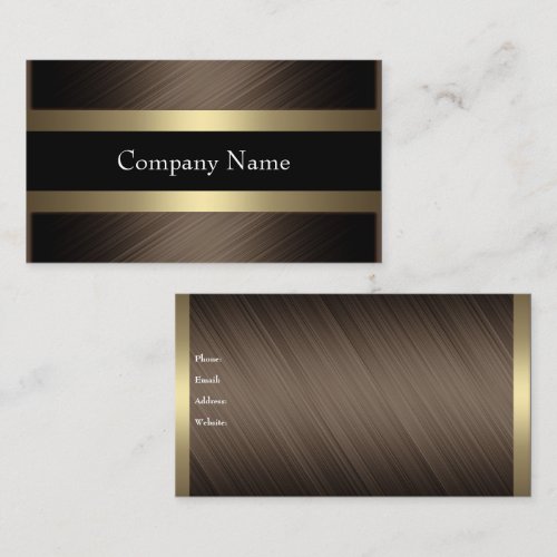 Elegant Chocolate with Black Coffee Business Cards