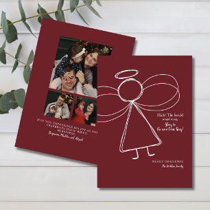 Elegant Christain Family Religious Photo Christmas Holiday Card