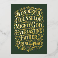 Elegant Christian Isaiah 9 Bible Verse