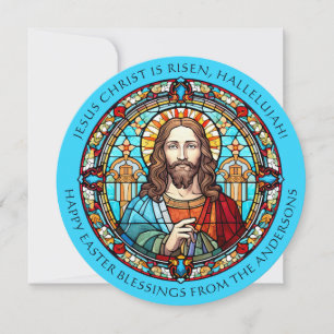 Elegant Christian Religious Easter Blessings Holiday Card