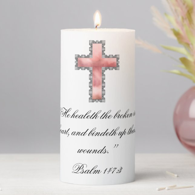 Elegant Christian Sympathy Condolence Candle Gift (In Situ)