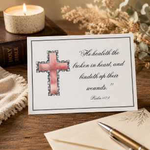 Elegant Christian Sympathy Postcard