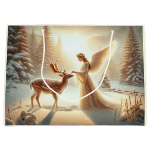 Elegant Christmas Angel Gift Bag