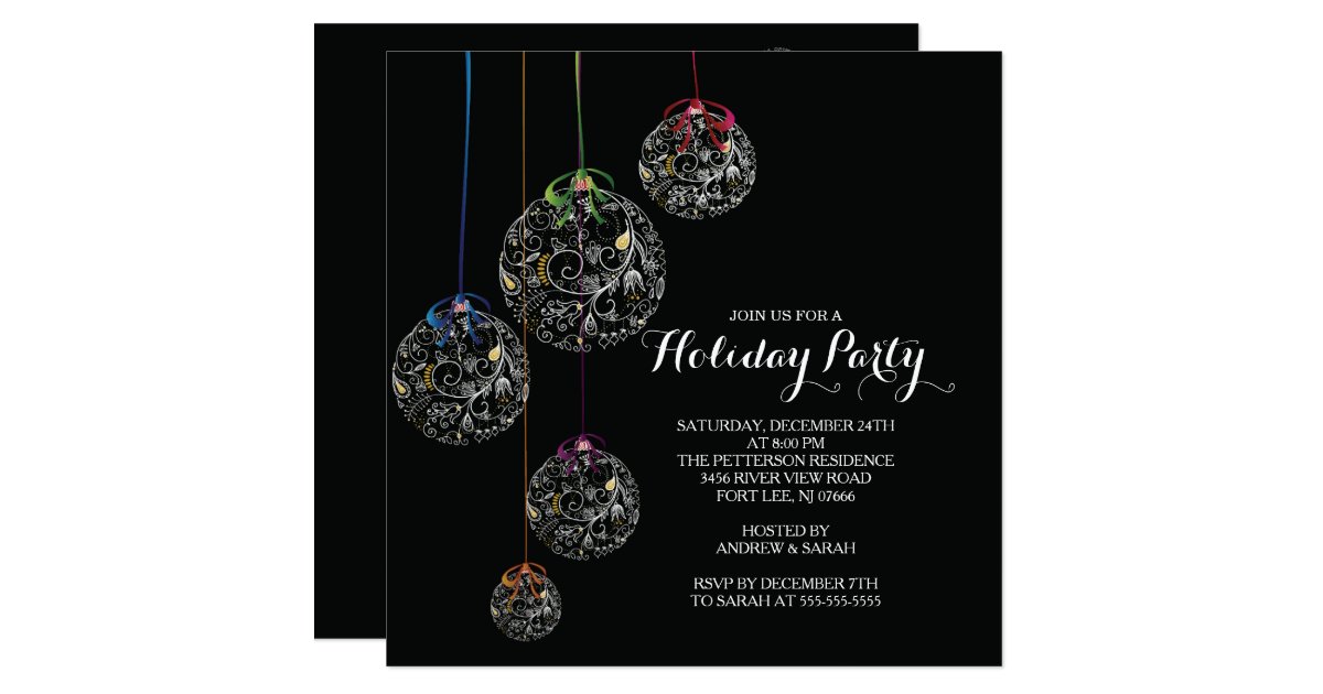 Christmas Ball Invitations 8